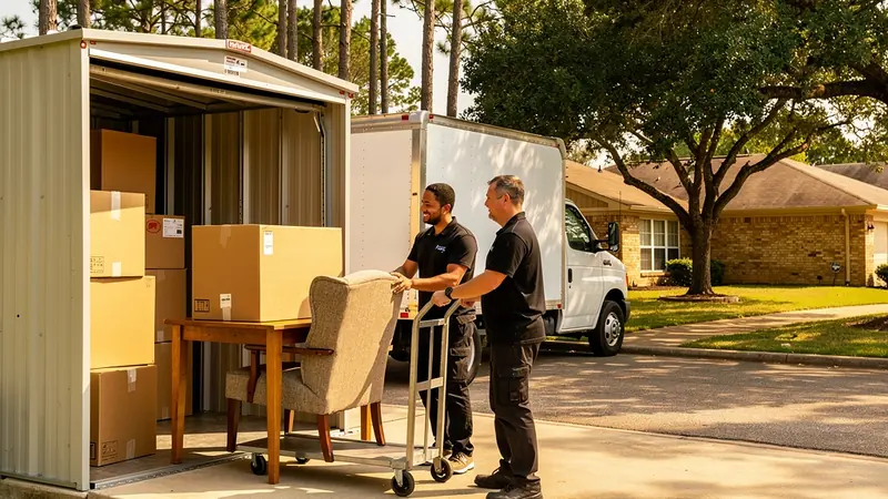 Storage Unit Moving by Junk Junkies Texas movers in Spring, TX