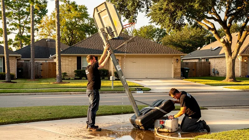 Basketball Goal Removal in Spring, TX