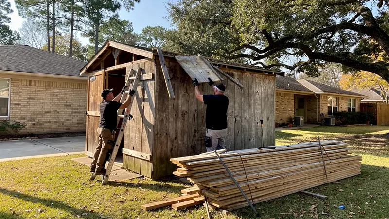 Shed Removal in Spring, TX